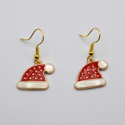 Santa Hat Earrings - image1